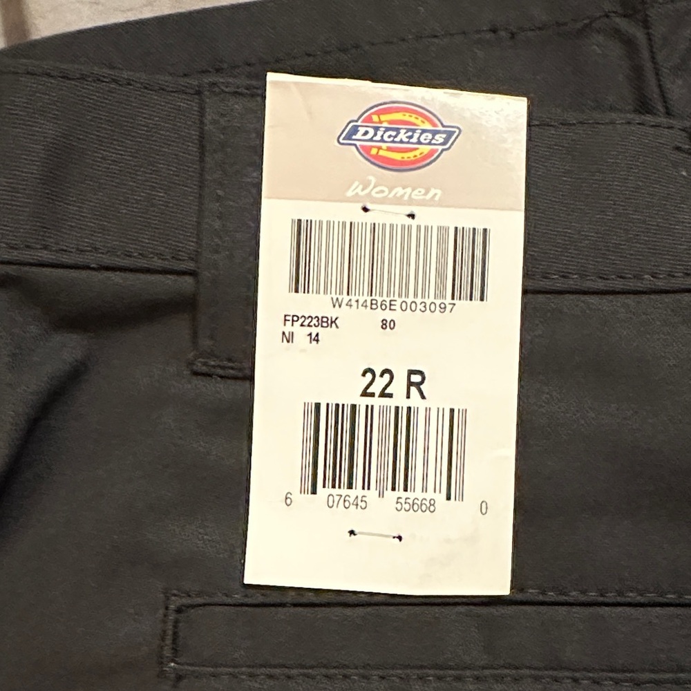 Dickies Women’s Black Chino Work Pants - Picture 8 of 9